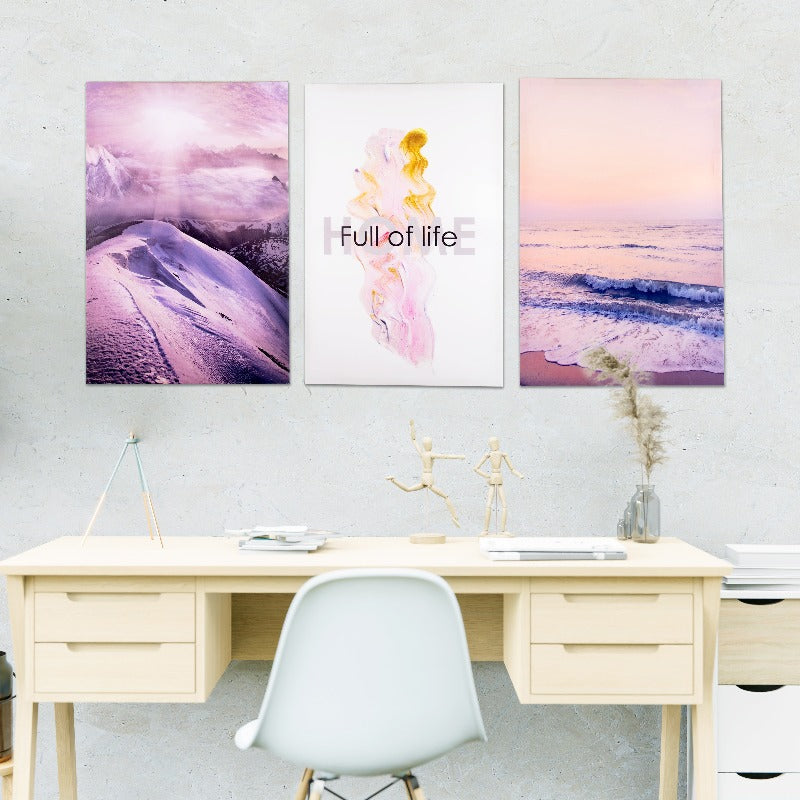 Life Full Of Amaement Canvas Painting (Set of 3) Canvas Painting June Trading   