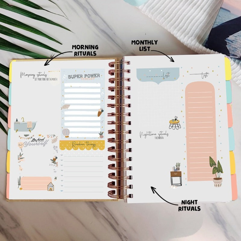 Undated Yearly Planner - Rebel With Cause Undated Planners June Trading   