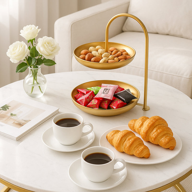 2-Tier Display Organizer Platter