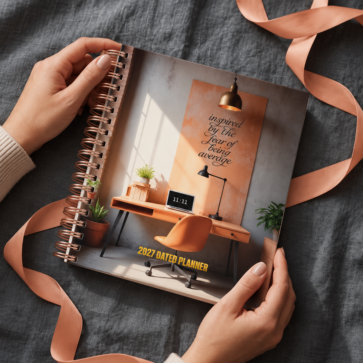 Inspired By The Fear Of Being Average 2027 dated planner alternate product view
