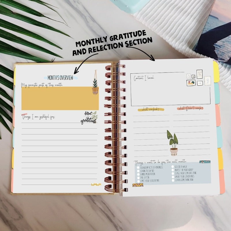 Undated Yearly Planner - Rebel With Cause Undated Planners June Trading   