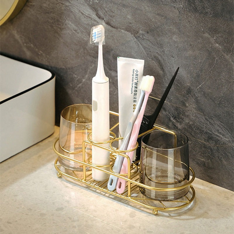 Peak-Adorned Oral Care Organizer (Multipurpose)