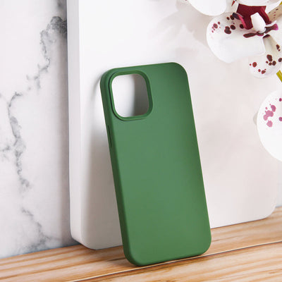 Colour Drop Silicone iPhone 12 Pro Max Case iPhone 12 Pro Max June Trading Forest Green  
