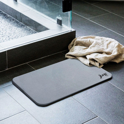 ZenStone Ultra-Absorbent Bath Mat - Charcoal | Secure Grip | Eco-Friendly