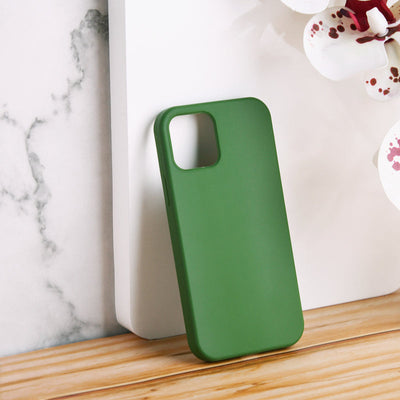 Colour Drop Silicone iPhone 12 & 12 Pro Case iPhone 12 & 12 Pro June Trading Forest Green  