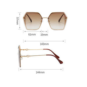 Retro Ombre Space Blue Sunglass Eyewear June Trading   