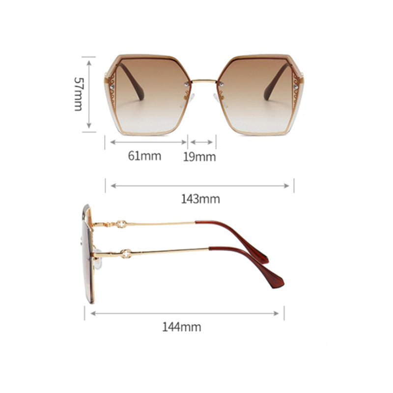 Retro Ombre Space Blue Sunglass Eyewear June Trading   