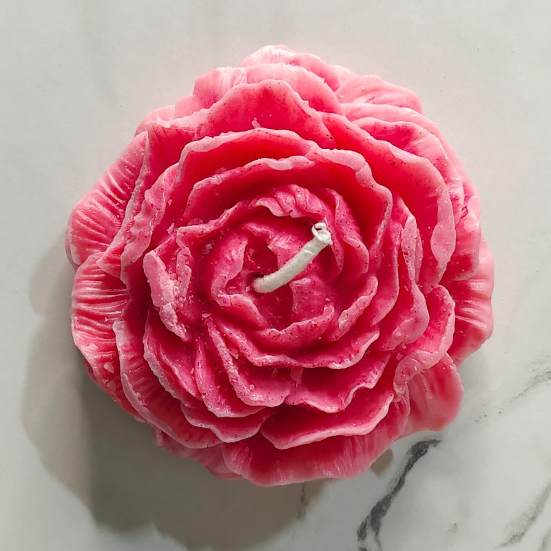 Set Of 2 Red Rose Soywax Candles