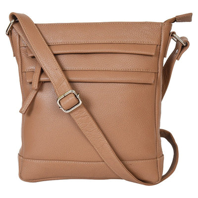 Portlee Leather Travel Messenger Sling Bag for men & women, Floater Cognac (H2) Messenger & Sling Bag Portlee   