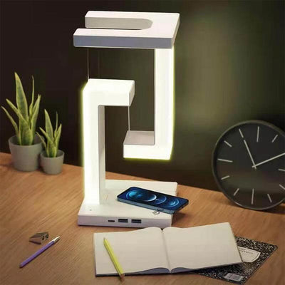 Bright Dock Gravity Table Lamp & Wireless Charger