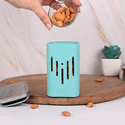 Store 'O' Grip Borosilicate Glass Container with Protective Silicone Sleeve