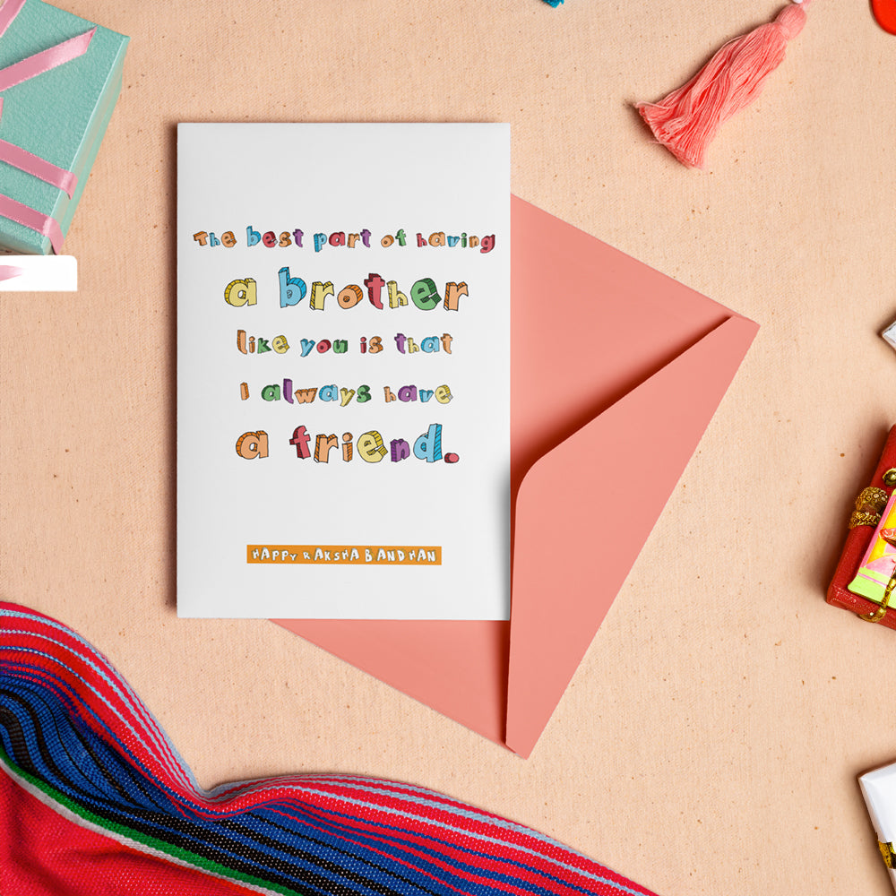 Brother & A Friend - Greeting Card