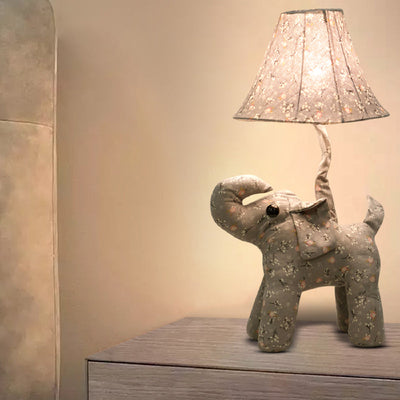 Elephant Plus Toy Teddy Table Lamp Night Lamp Coral Tree   