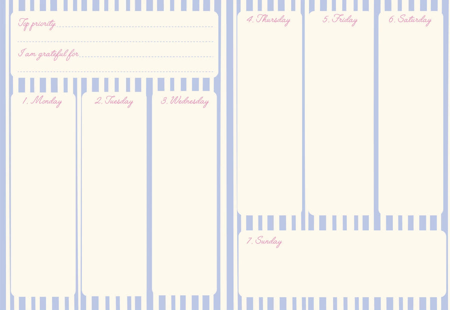 Monthly planning spreads