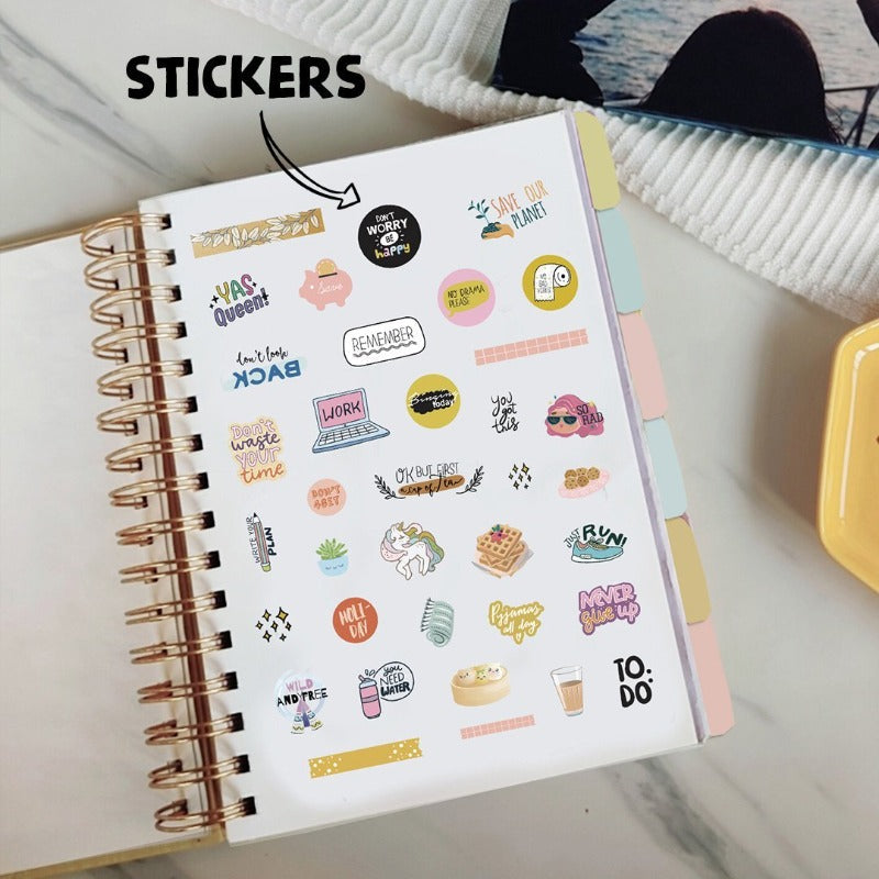 Undated Yearly Planner - Rebel With Cause Undated Planners June Trading   