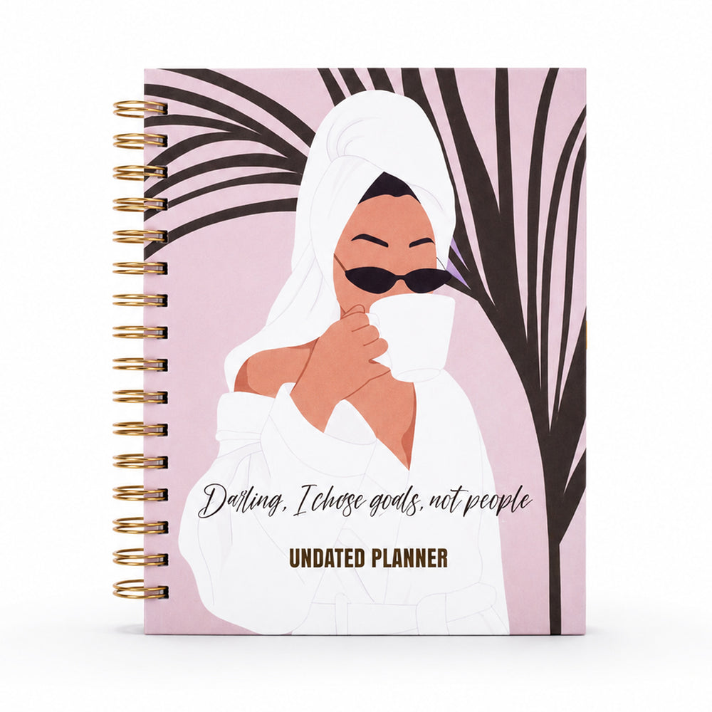 Darling, I Choose Goals — Undated Planner + Ultimate Sticker Book