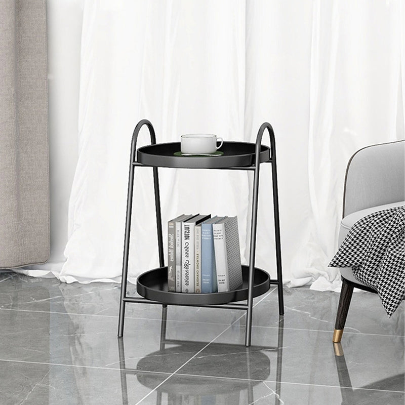 Luxe Deco Black 2-Tier End Table Smart Furniture June Trading   