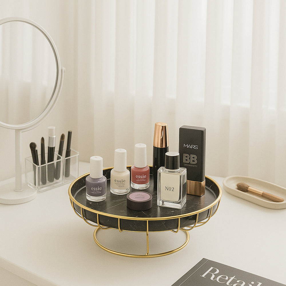 Artistic Ebony Organiser Centerpiece