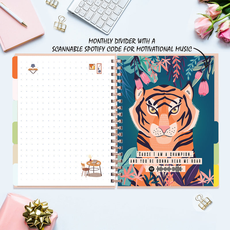 Shine Like The Universe - Undated Yearly Planner Undated Planners June Trading   