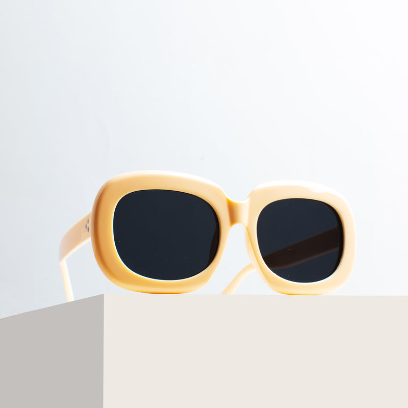Yellowish Giggle Oversized Goggles Kids' Sunglasses
