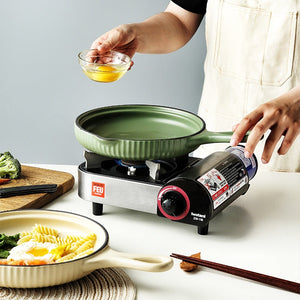 Seraphina Serving Dish With Handle Serving Bowls The June Shop Fern Green  