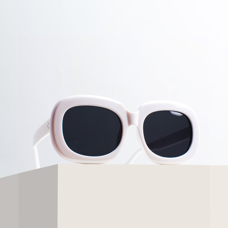 Smoky White Giggle Oversized Goggles Kids' Sunglasses