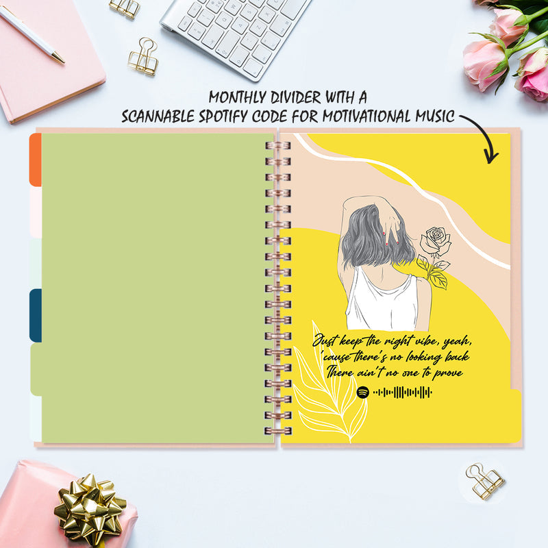 Undated Yearly Planner (2024 Collection) Rise & Grind + Ultimate Stick –  The June Shop