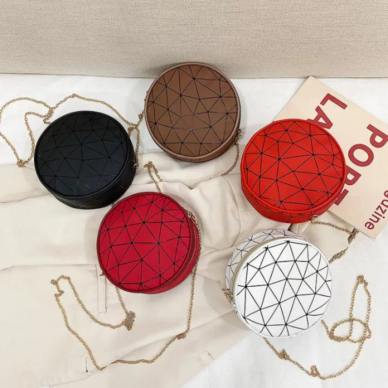 Round Geometric Sling Bag  June Trading   