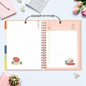 Undated Yearly Planner - Be Different Babe Undated Planners June Trading   