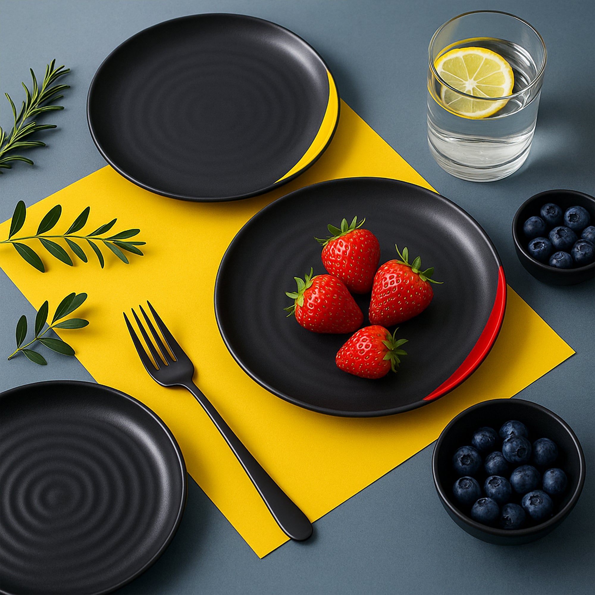 Spiral Two-Hued Dinner Plate (11 Inches)