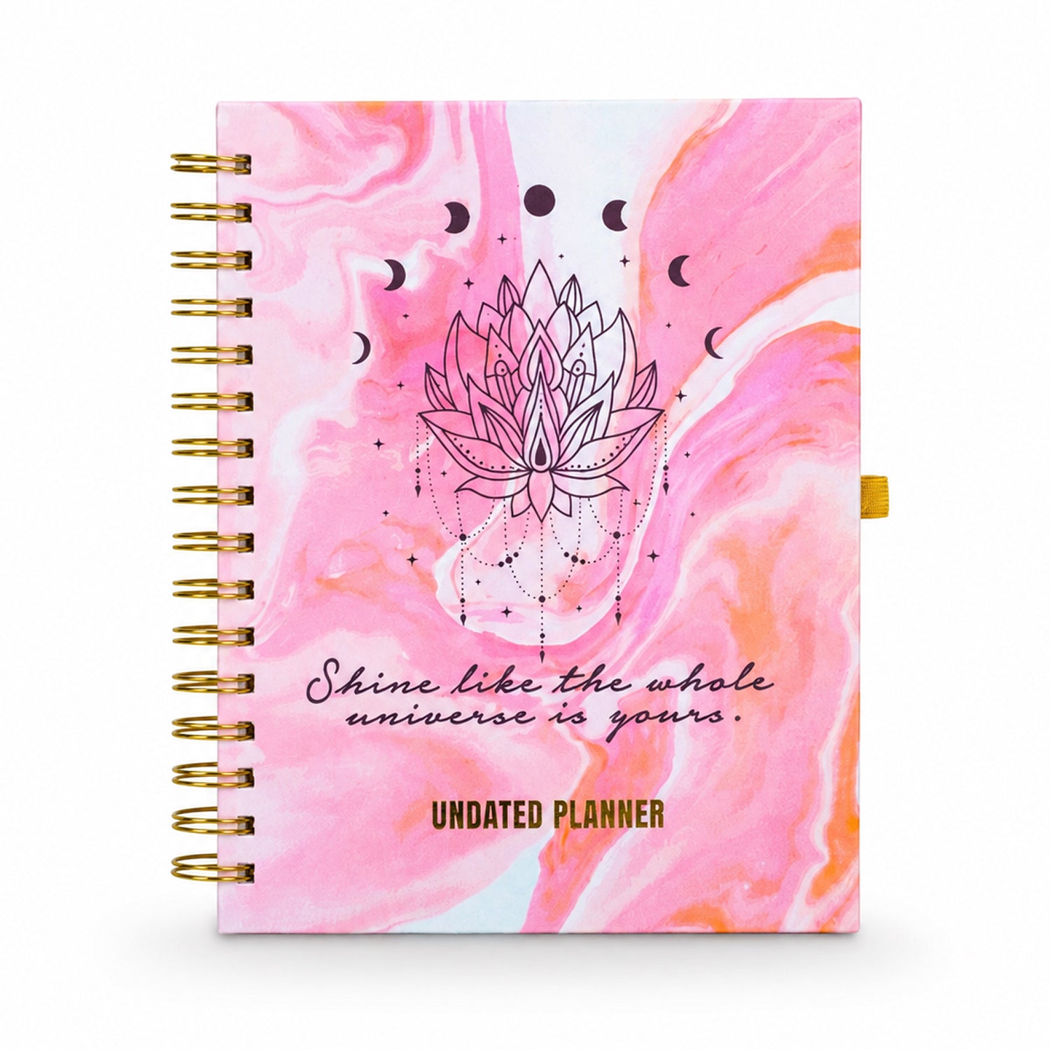 Undated Yearly Planner - Shine Like The Universe + Ultimate Sticker Book