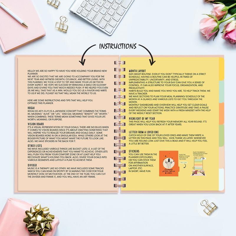Undated Yearly Planner - Do No Harm Undated Planners June Trading   