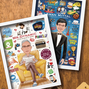 Artwork Frame (Solo/Pair/Couple/Group) Personalized Gifts VJ Impressions   