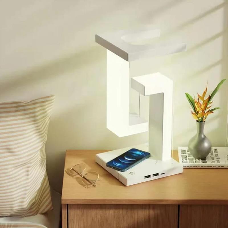 Bright Dock Gravity Table Lamp & Wireless Charger