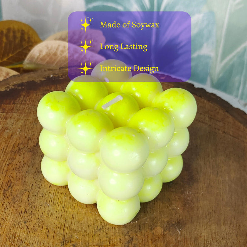 Bubble Soywax Candle Neon Color