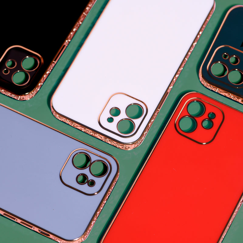 Rose Gold Carved Edge Luxury iPhone 12 Case iPhone 12 & 12 Pro June Trading   