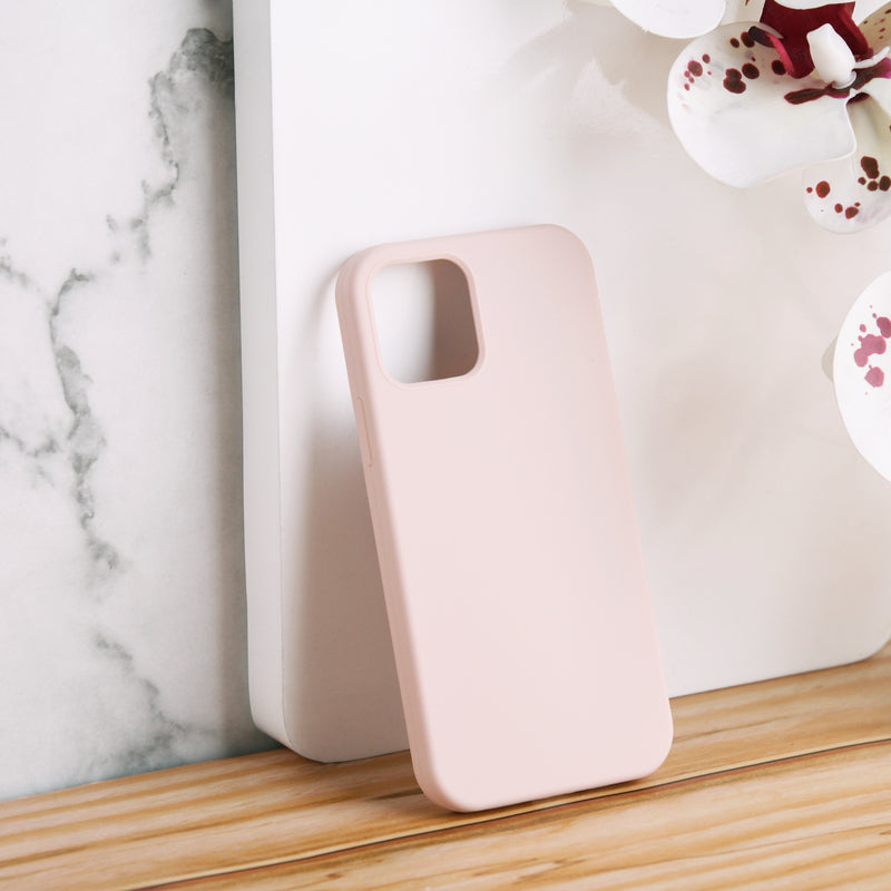 Colour Drop Silicone iPhone 12 & 12 Pro Case iPhone 12 & 12 Pro June Trading Powder Pink  