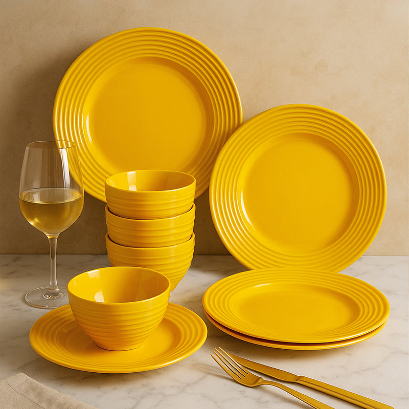 Orenda Mustard Yellow Set Of 12