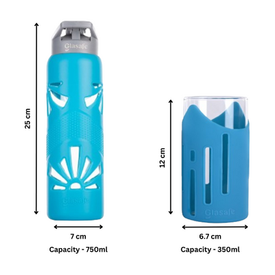 Bedside Partner combo (750ml Bottles, Drinking Glasses)