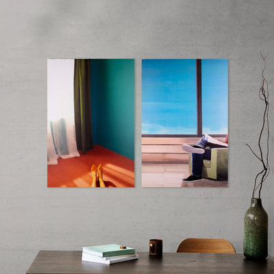 In Love With Solitude Canvas Painting (Set of 2) Canvas Painting June Trading   