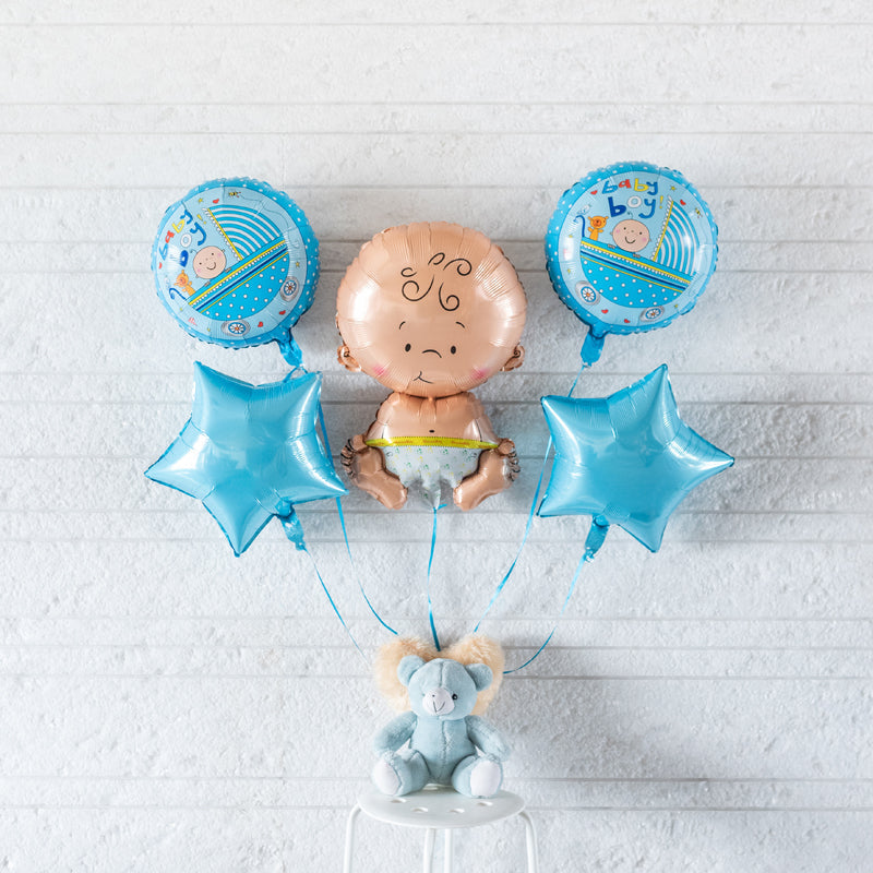 Cute Baby Boy Balloon (Set) Balloon June Trading   
