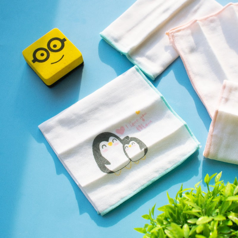 Adorable Penguin Duo Handkerchief