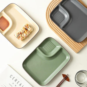 Yori Dip Section Serving Plate Serving Bowls The June Shop   