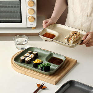 Yori Dip Section Serving Plate Serving Bowls The June Shop   