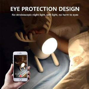 Silicone Deer Style LED Night Lamp Desk Lamps Coral Tree   