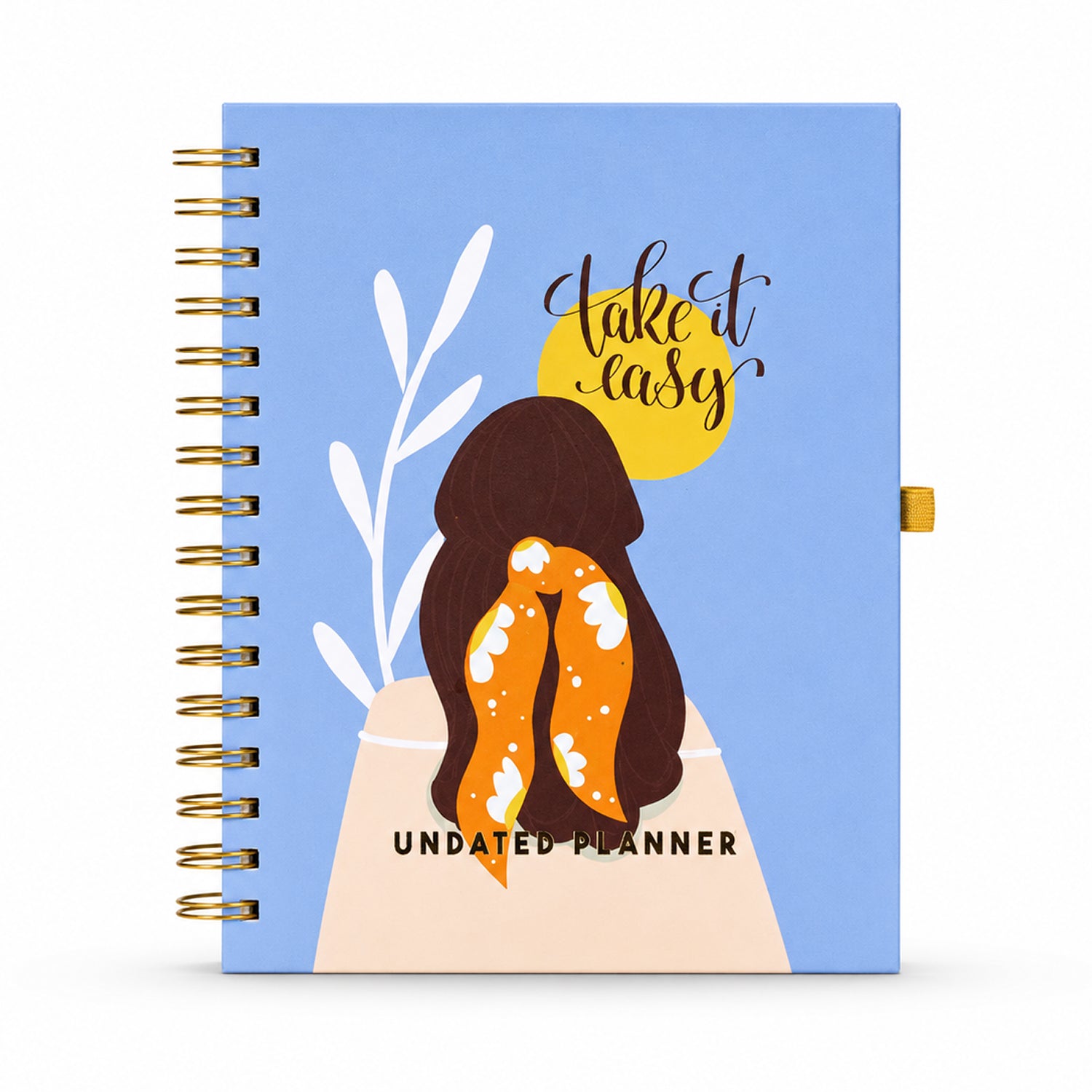 Undated Yearly Planner - Take It Easy + Ultimate Sticker Book