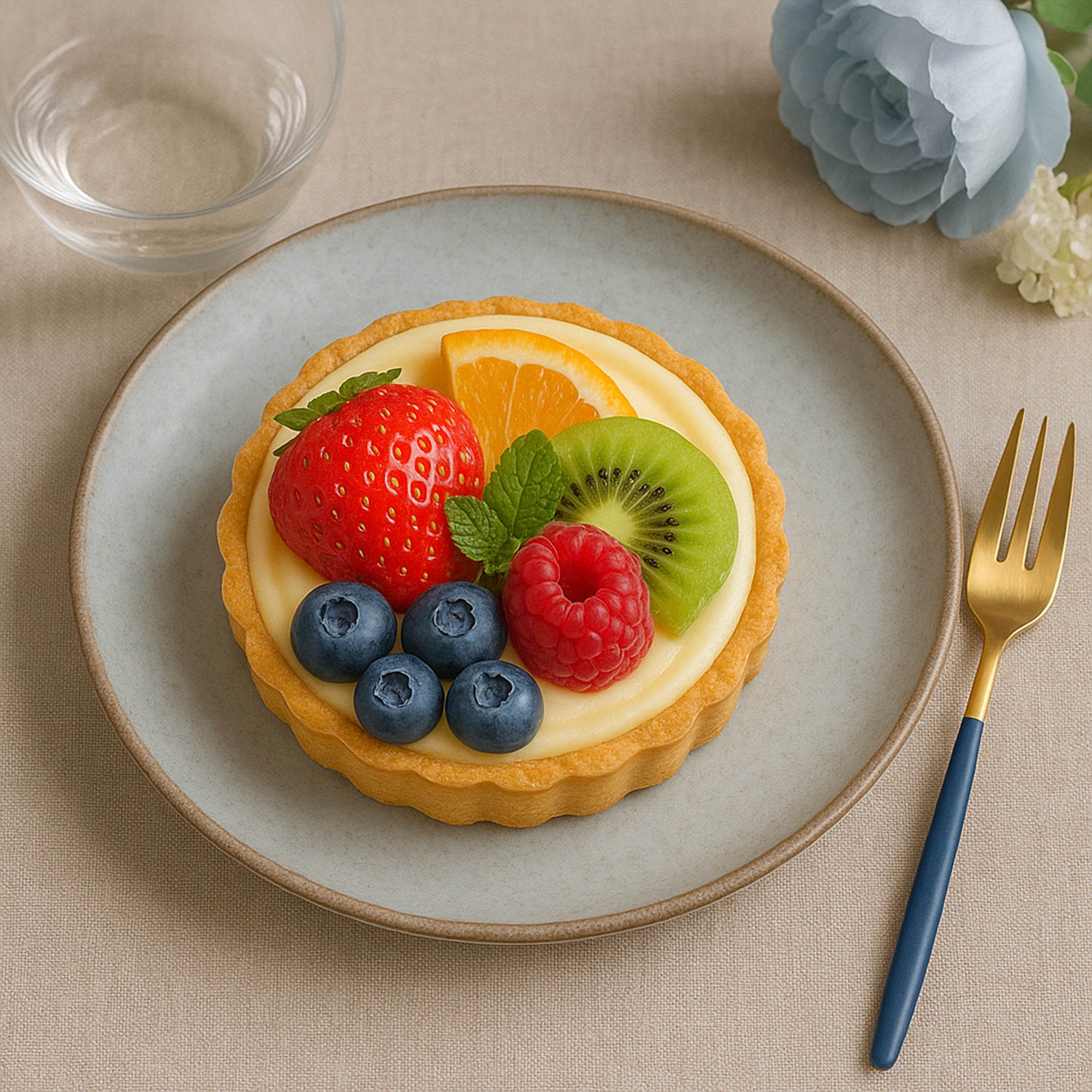 Speckled Artistic Dinner Plate - Hailstorm Grey (9 Inches)