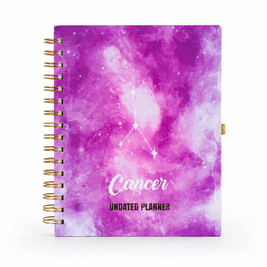 Undated Yearly Planner - Cancer + Ultimate Sticker Book