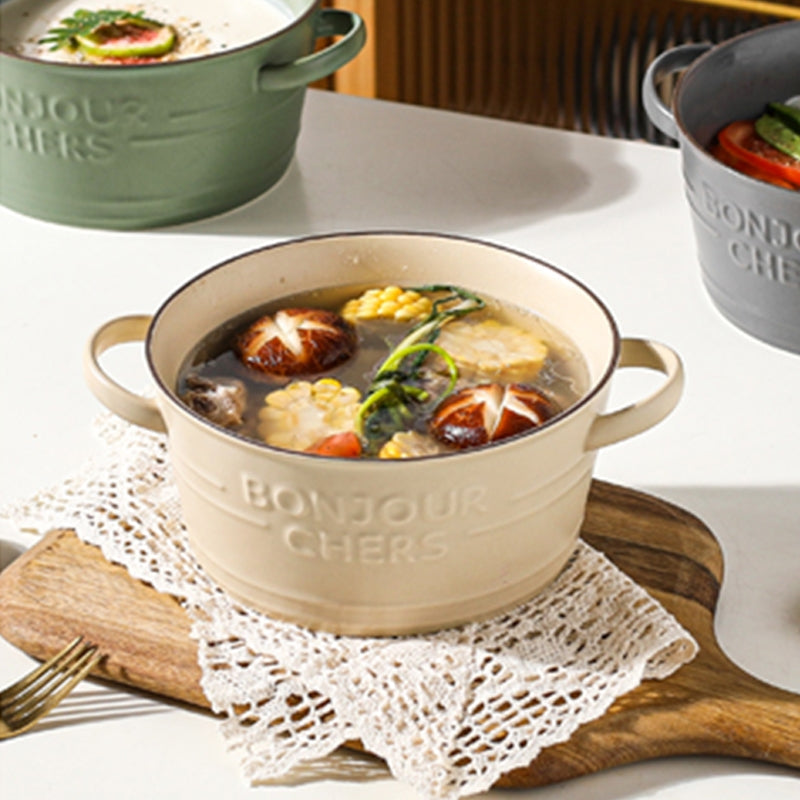 Misaki Large Ceramic Hot Pot Serving Bowls The June Shop   