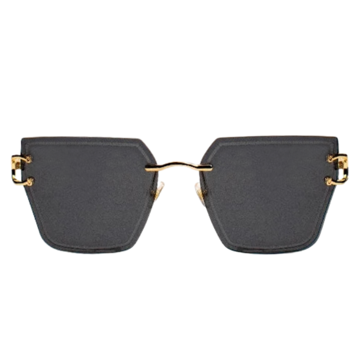 Glam Affair Square Cateye Black Sunglasses